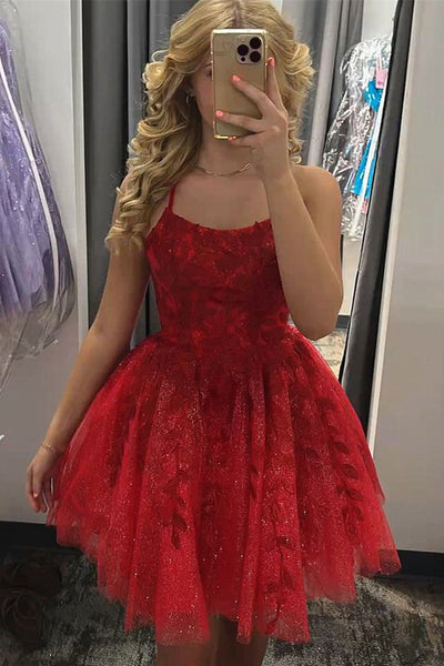Backless Purple Burgundy Short Lace Prom Dresses, Purple Wind Red Short Lace Formal Homecoming Dresses