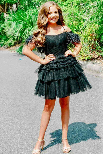 Off the Shoulder Short Pink Blue Black Prom Dresses, Short Off Shoulder Formal Homecoming Dresses