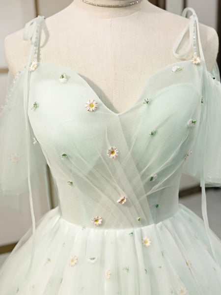 Sweetheart Neck Off the Shoulder Short Green Prom Dresses, Short Green Off Shoulder Formal Graduation Dresses