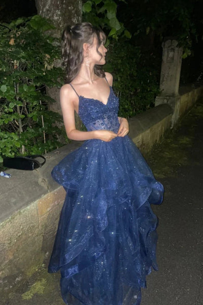 V Neck Layered Black Burgundy Blue Beaded Long Prom Dresses, V Neck Beaded Long Formal Graduation Dresses